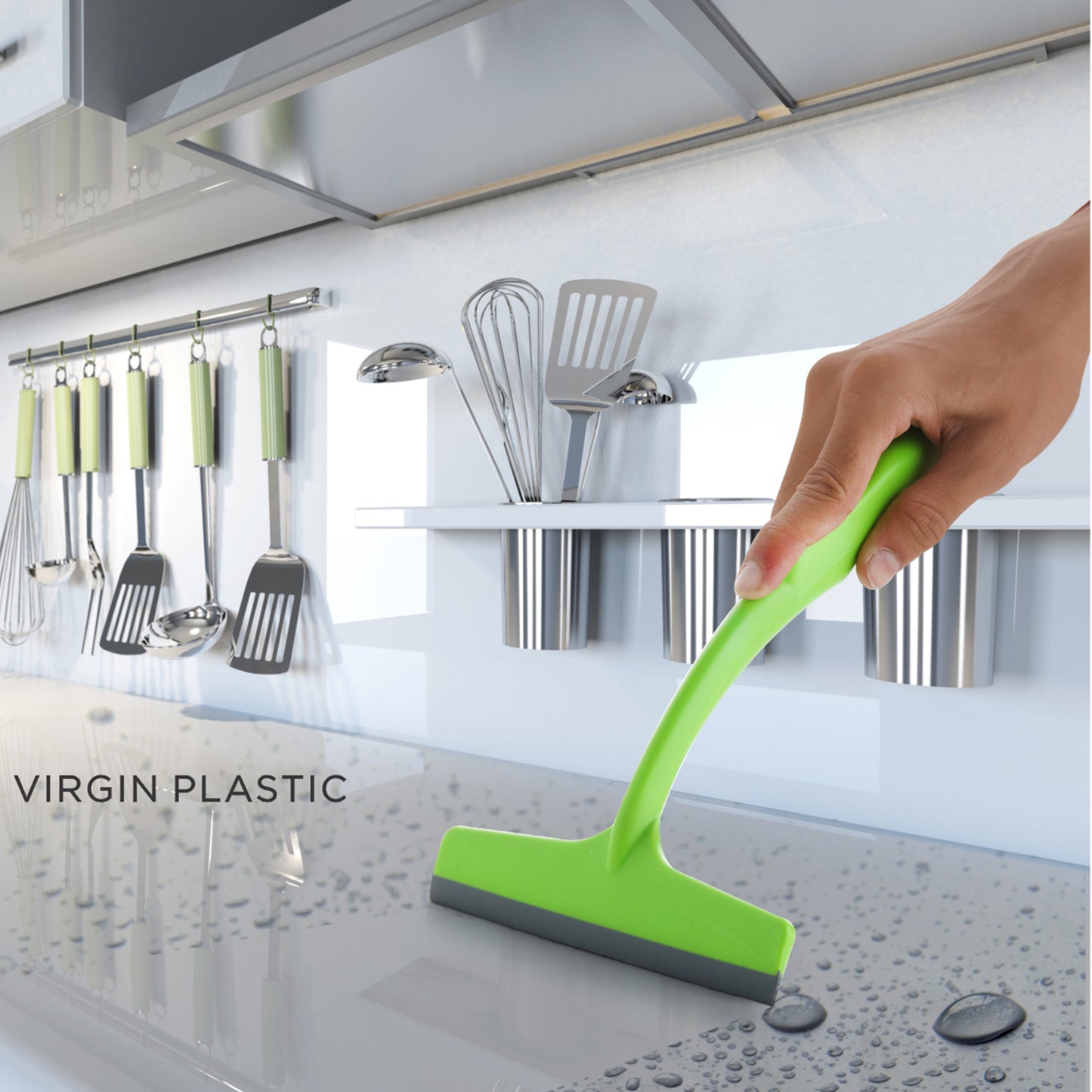 Wukusy Ganesh plastic kitchen wiper for home cleaning, featuring a colorful Ganesh design and durable plastic construction.