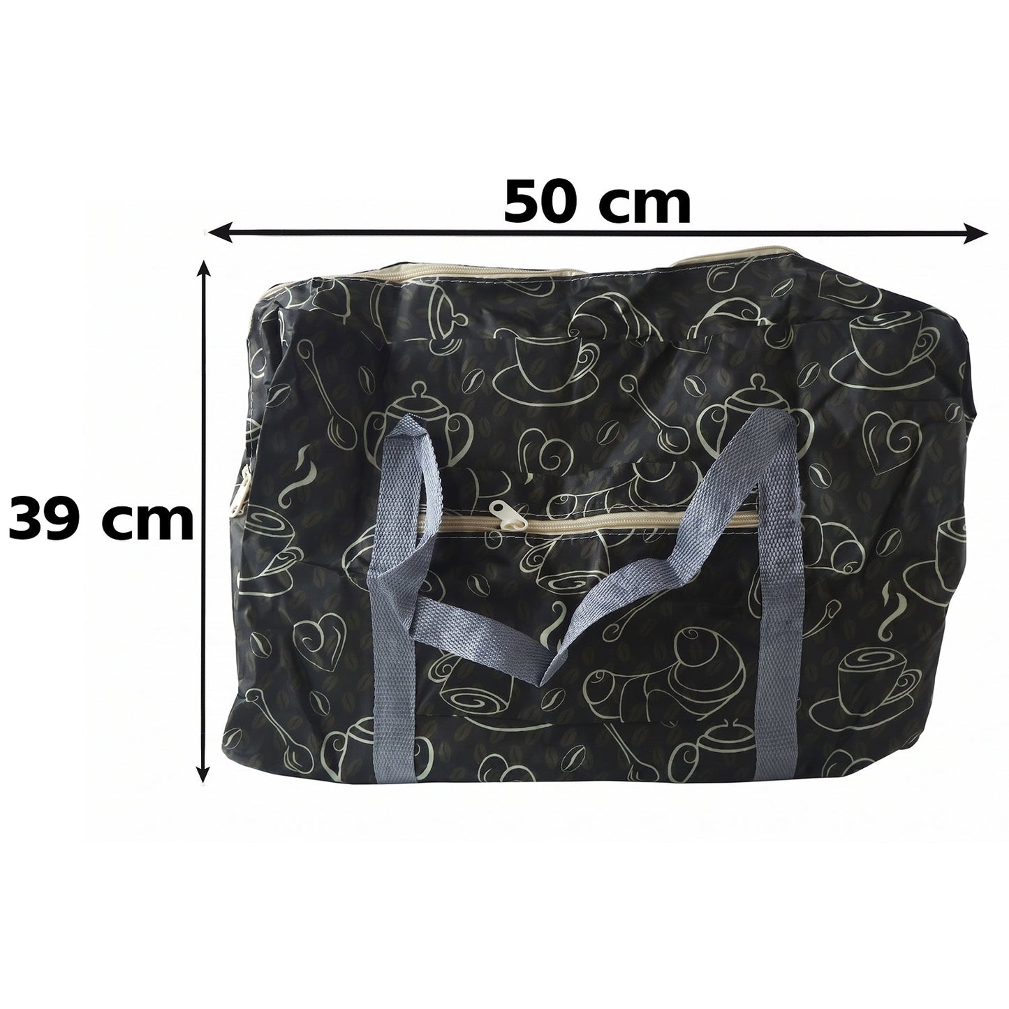 Foldable Wukusy storage bag with handles, 45x30cm travel organizer for versatile storage and organization.