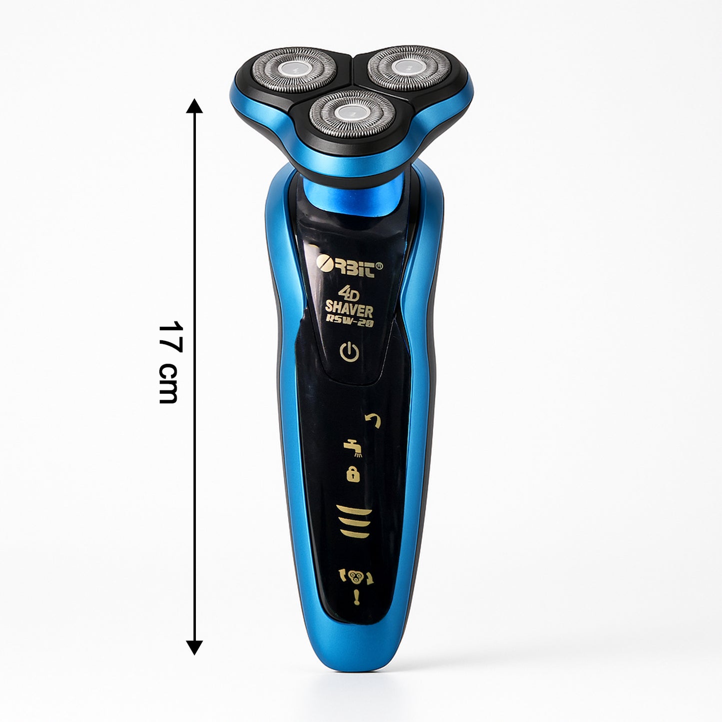 Wukusy Orbit 4D Rechargeable Electric Shaver for men, close shave, sleek design, battery-powered health care grooming tool