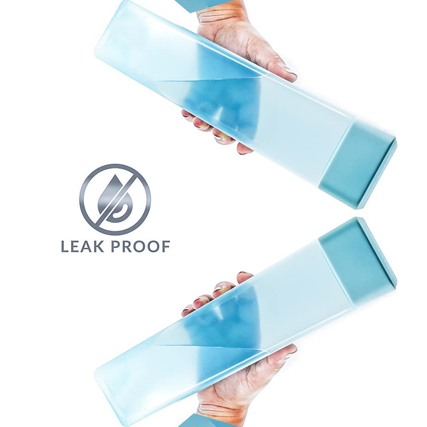 Wukusy large capacity plastic water bottles set of 6 with wide-mouth, leakproof, BPA-free design for office, gym, and home use.