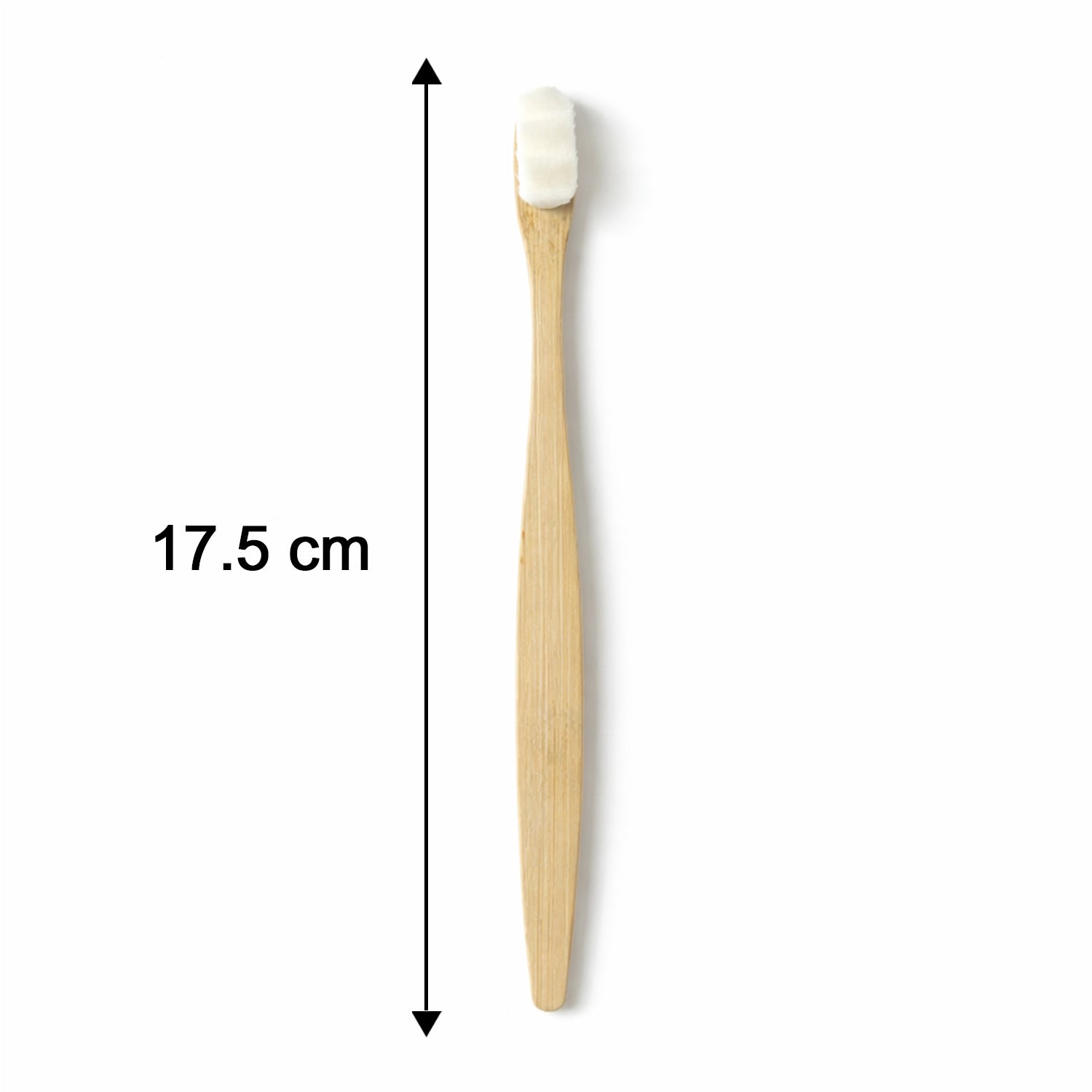 Wukusy natural wooden handle toothbrush with case, eco-friendly dental cleaning brush for oral hygiene, close-up view of the brush and case