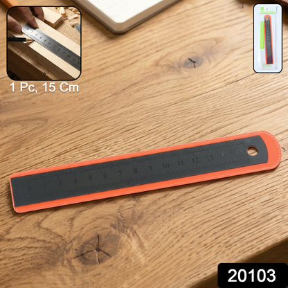 Wukusy precision measuring ruler scale, 15 cm, made of durable material, with clear measurement markings for accurate measuring.