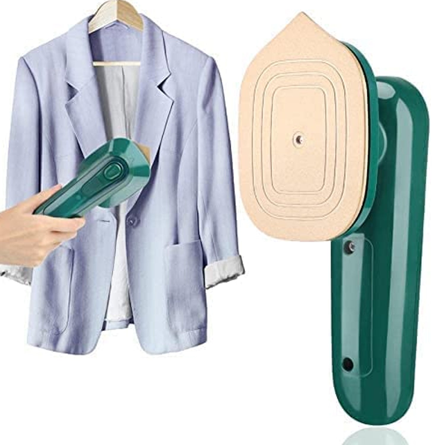 Wukusy 0312 Mini Steam Iron handheld garment steamer for clothes, portable travel iron with fast heat and powerful steam.