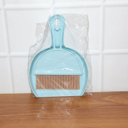 Wukusy 2-in-1 mini cleaning dustpan and hand brush set, compact and portable for quick indoor and outdoor mess cleanup.