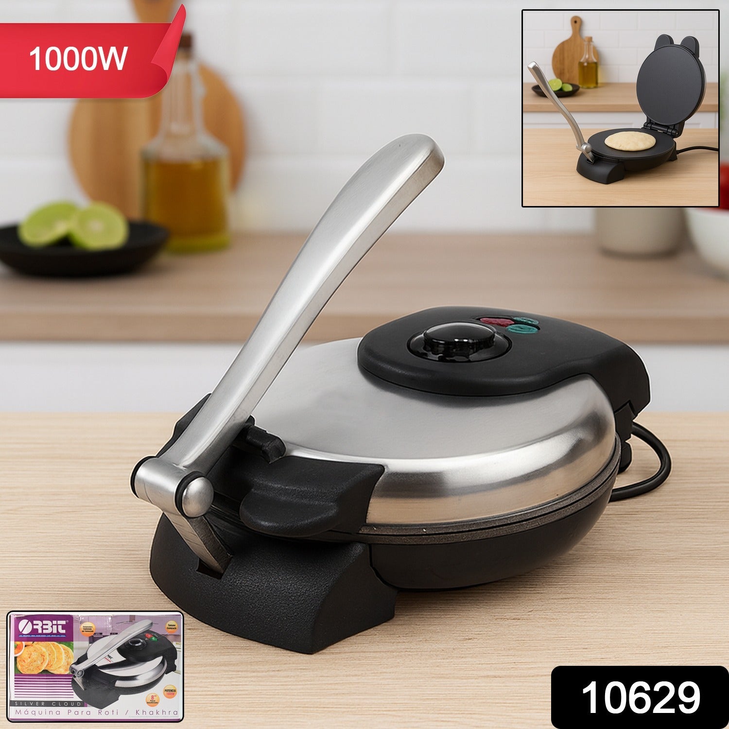 Wukusy Orbit Roti and Khakra Maker, 1000W, home kitchen appliance for making roti and khakra at home.
