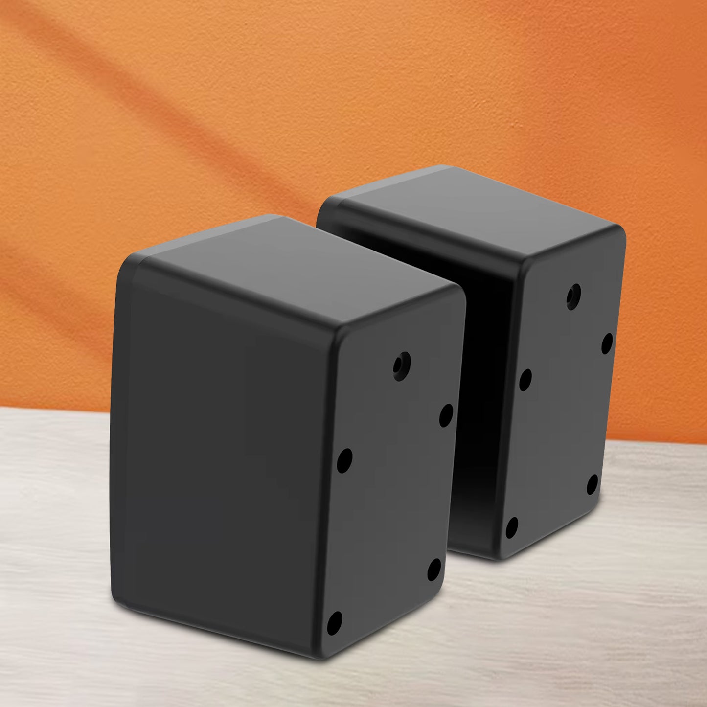 Wukusy RGB desktop speakers, USB-powered plug-and-play 2-piece set for clear audio on electronic devices.