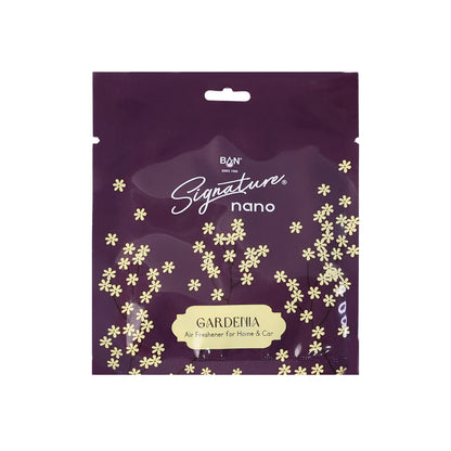 Wukusy Gardenia fragrance hanging air freshener sachet, 10g, with floral design and mixed fragrance scent.