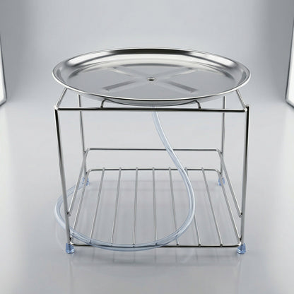 Wukusy heavy duty stainless steel multipurpose utensils stand with multiple slots for kitchen utensils and tools.