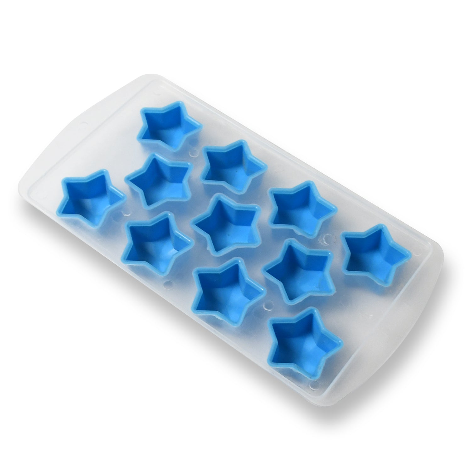 Wukusy silicone ice cube tray with multi fruit-shaped molds for creative, fun ice cubes in a home and kitchen setting.