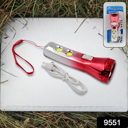 Wukusy multi-functional 3 LED torchlight flashlight with handle, compact design, ideal for home improvement and emergencies