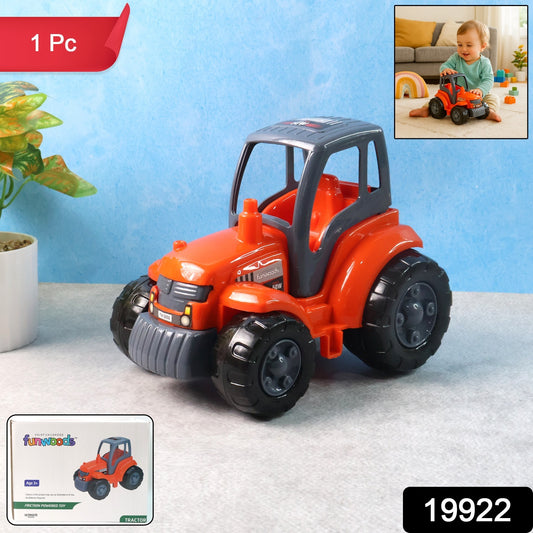 Wukusy Funwoods Kids friction-powered tractor toy with colorful details, designed for children to play and develop motor skills.