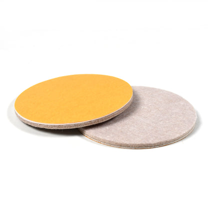 Round 3.5-inch self-adhesive cork coasters by Wukusy, with cork backing, ideal for DIY crafts and home improvement projects.