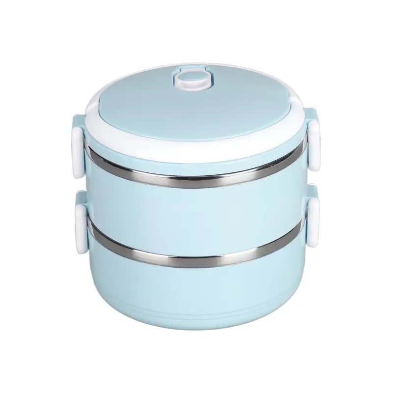 Ekom multi-layer stainless steel hot lunch box with insulated design, ideal for kids and adults for keeping food warm.
