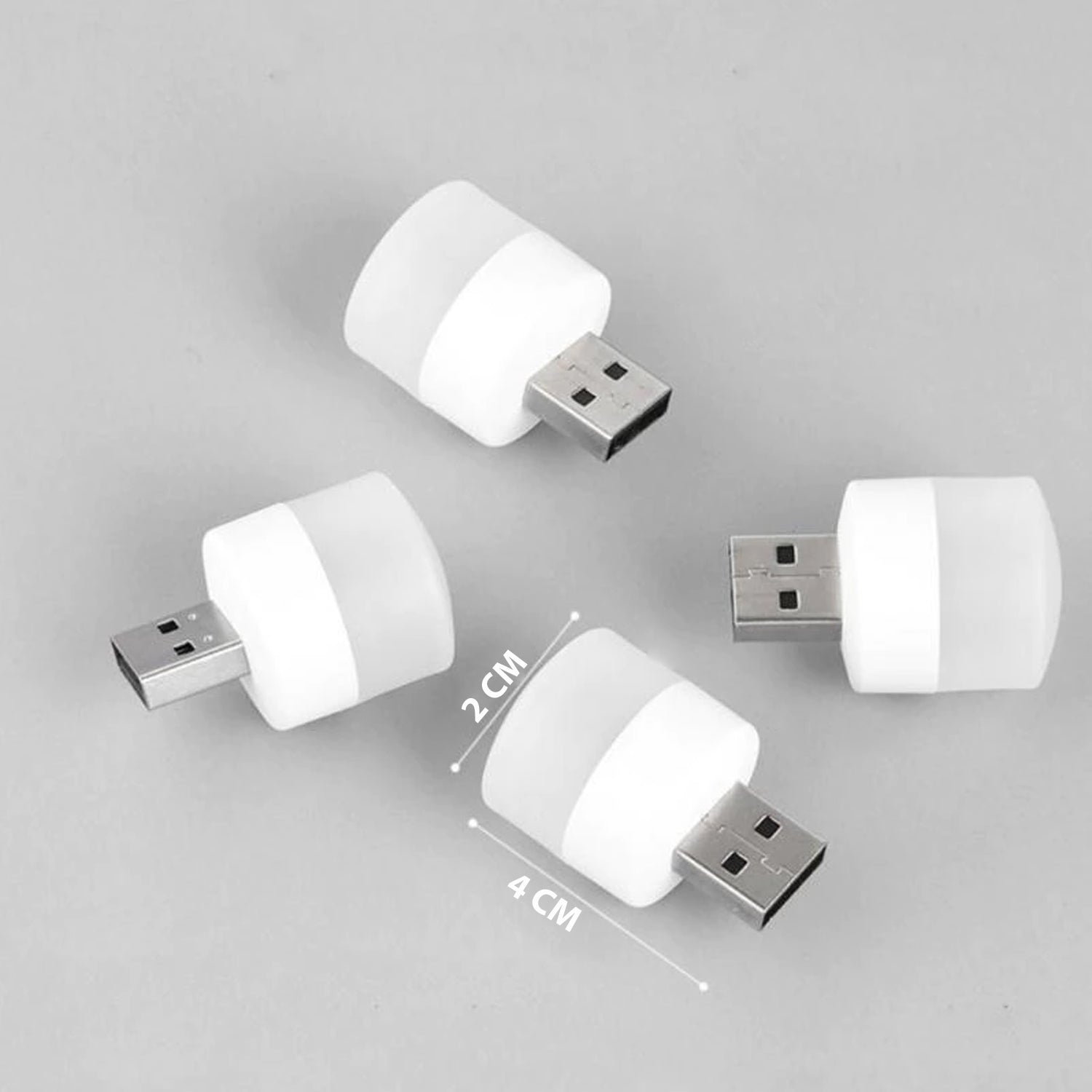 Wukusy USB LED lamp night light plugged into a laptop, small portable mini LED nightlight for PC and laptop use.