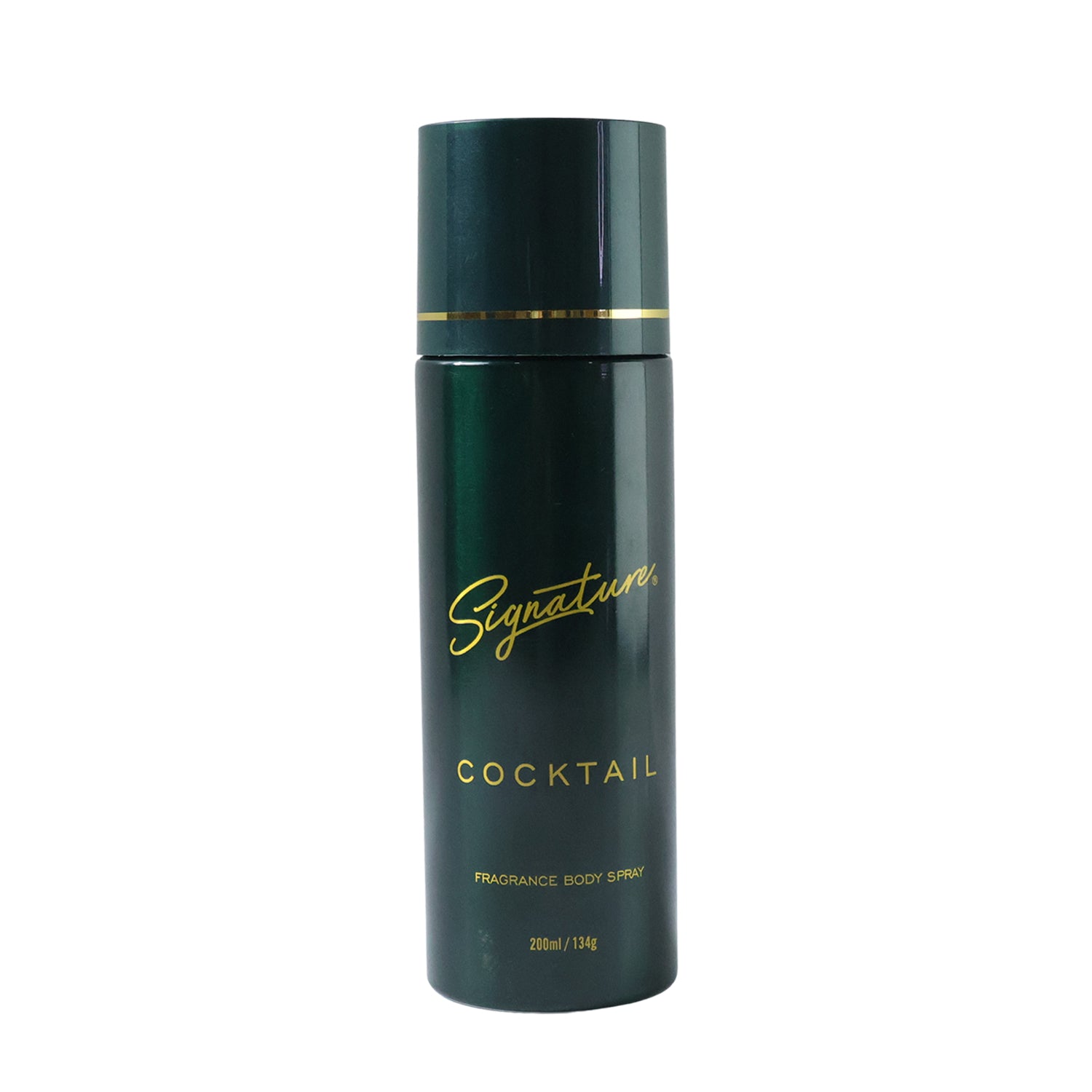 Wukusy Signature Cocktail deodorant body spray 200ml bottle with sleek design and spray nozzle, ready for freshening up.
