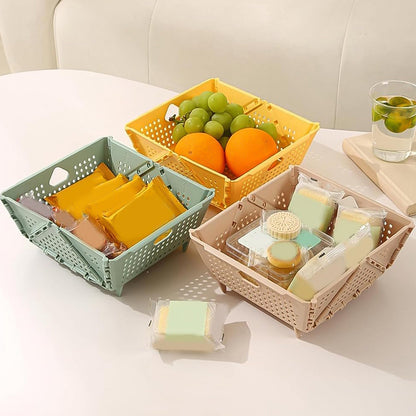 Wukusy ventilated storage basket box with holes, ideal for kitchen organization, made of durable material, 23x20 cm, single piece
