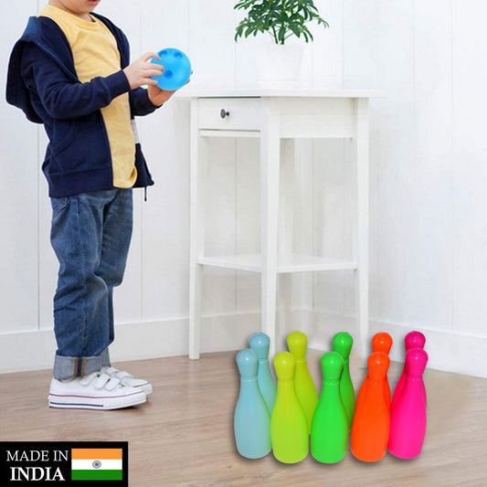 Wukusy 8011 prime quality kids' bowling game set with colorful pins and ball for children’s indoor play and fun.