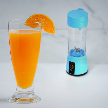 Wukusy portable 6-blade USB rechargeable fruit and vegetable juice maker with blending and mixing capabilities