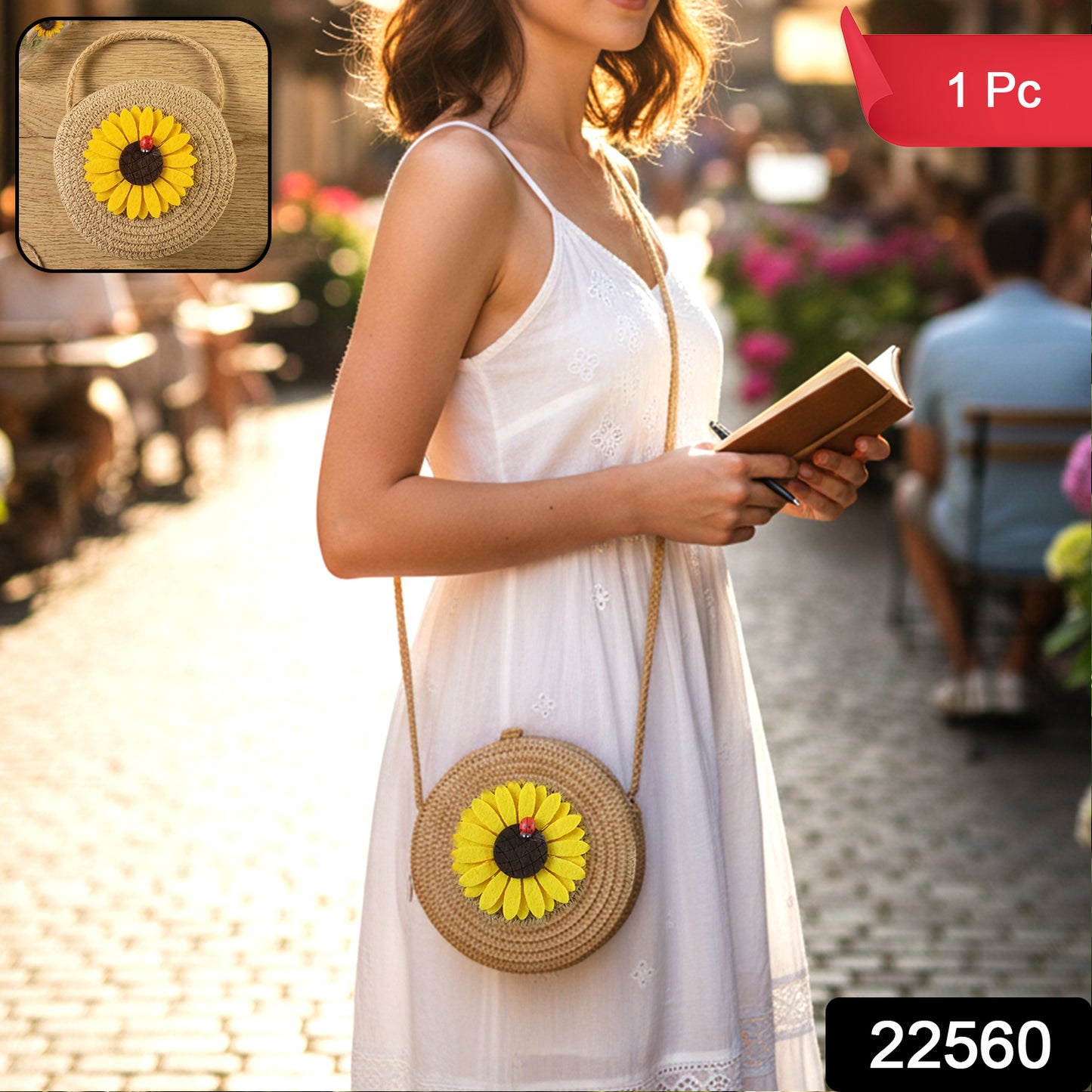Wukusy cute mini round women’s crossbody purse in black with adjustable strap and compact design, perfect for everyday use.