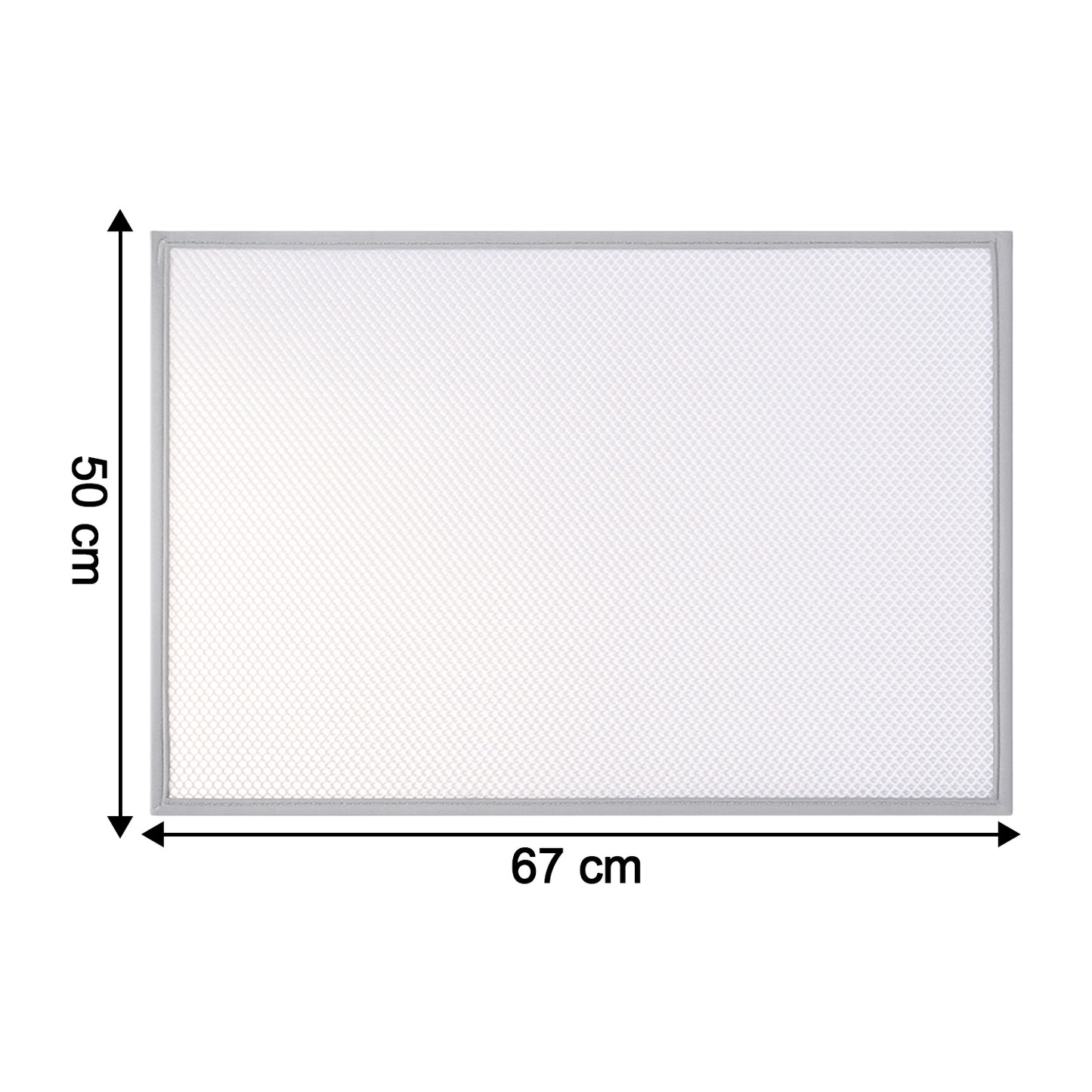 Large Wukusy ironing press net, mesh protector cloth for ironing, 67x50 cm, helps prevent fabric damage during pressing.