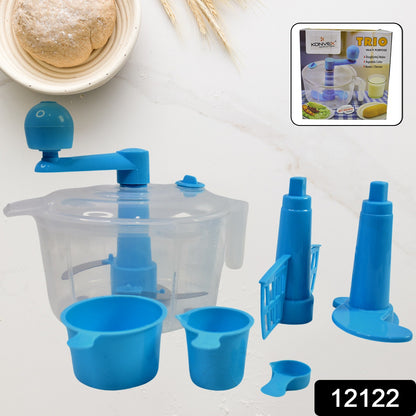 Wukusy dough maker machine with measuring cups, kitchen tool for kneading dough, compact design, and easy to use at home.