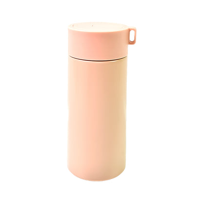 Insulated stainless steel water bottle for kids, 350ml, by Wukusy, featuring colorful design and secure lid for easy drinking.