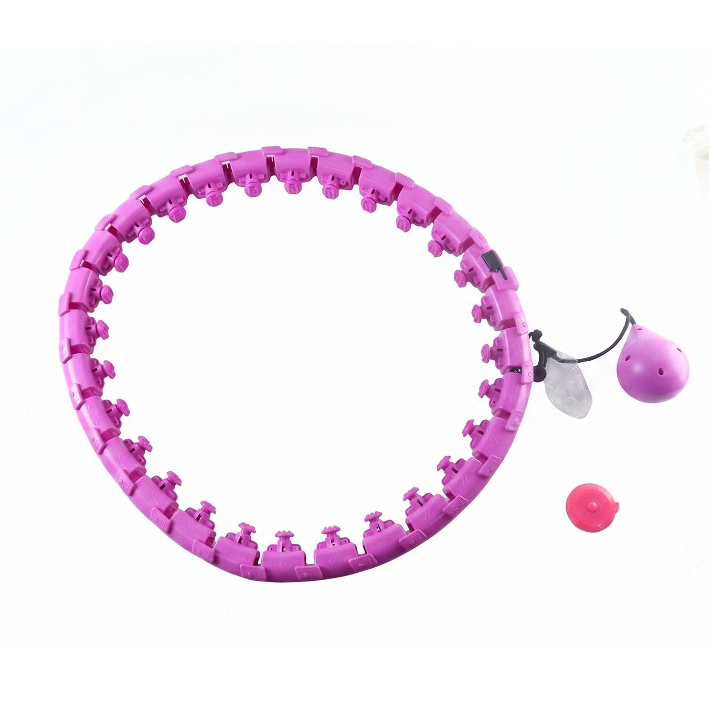 Wukusy smart fitness hula hoop with weighted ball, detachable waist exerciser for effective core and cardio workouts.