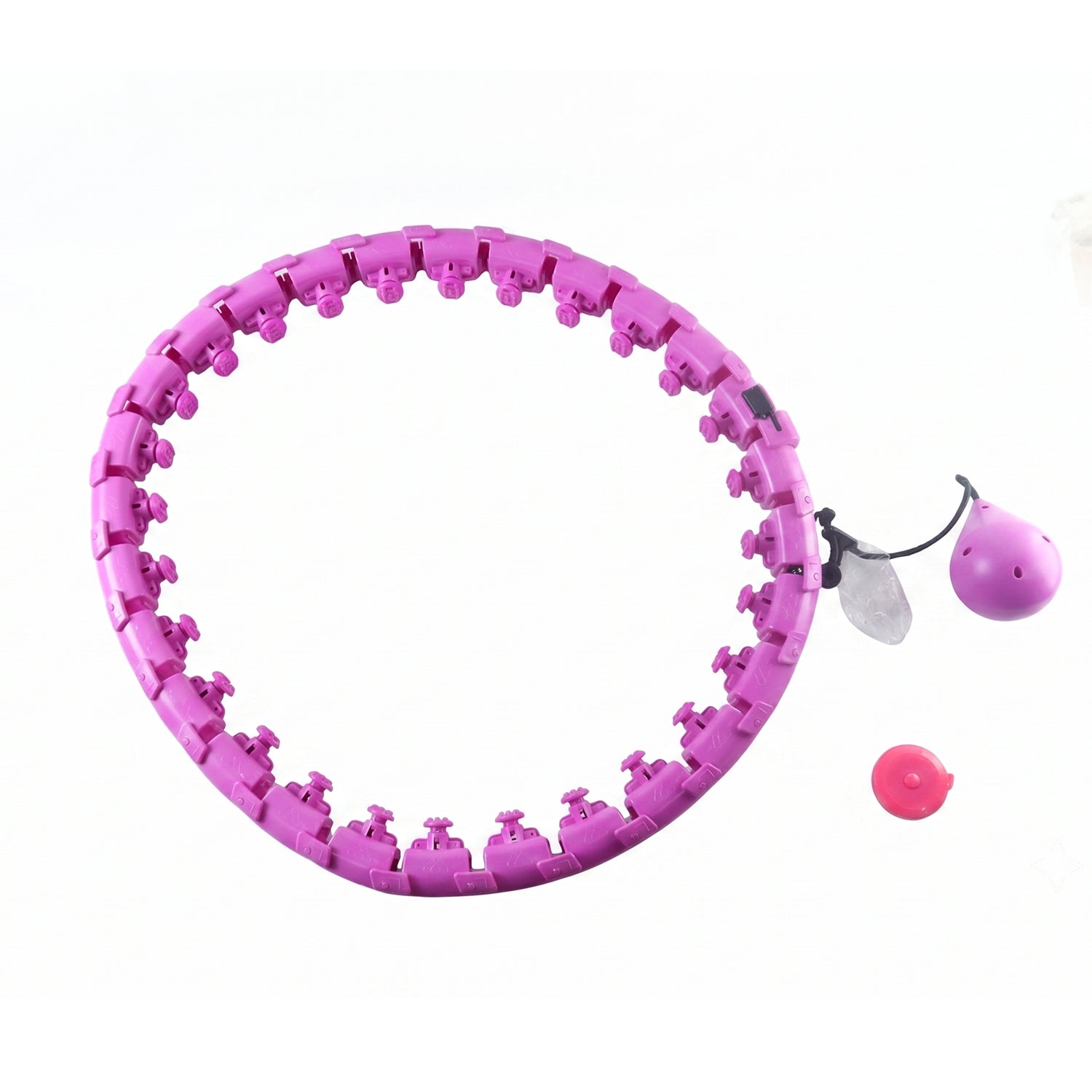 Wukusy smart fitness hula hoop with weighted ball, detachable waist exerciser for effective core and cardio workouts.