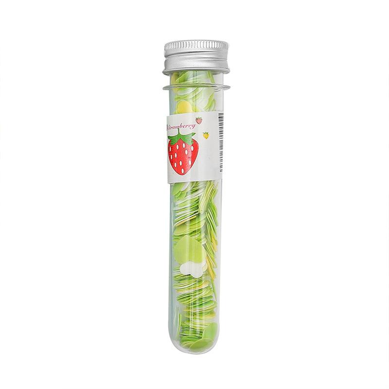 Wukusy portable hand washing bath with flower-shaped paper soap strips in a test tube bottle, ideal for home improvement and hygiene.