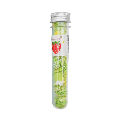 Wukusy portable hand washing bath with flower-shaped paper soap strips in a test tube bottle, ideal for home improvement and hygiene.