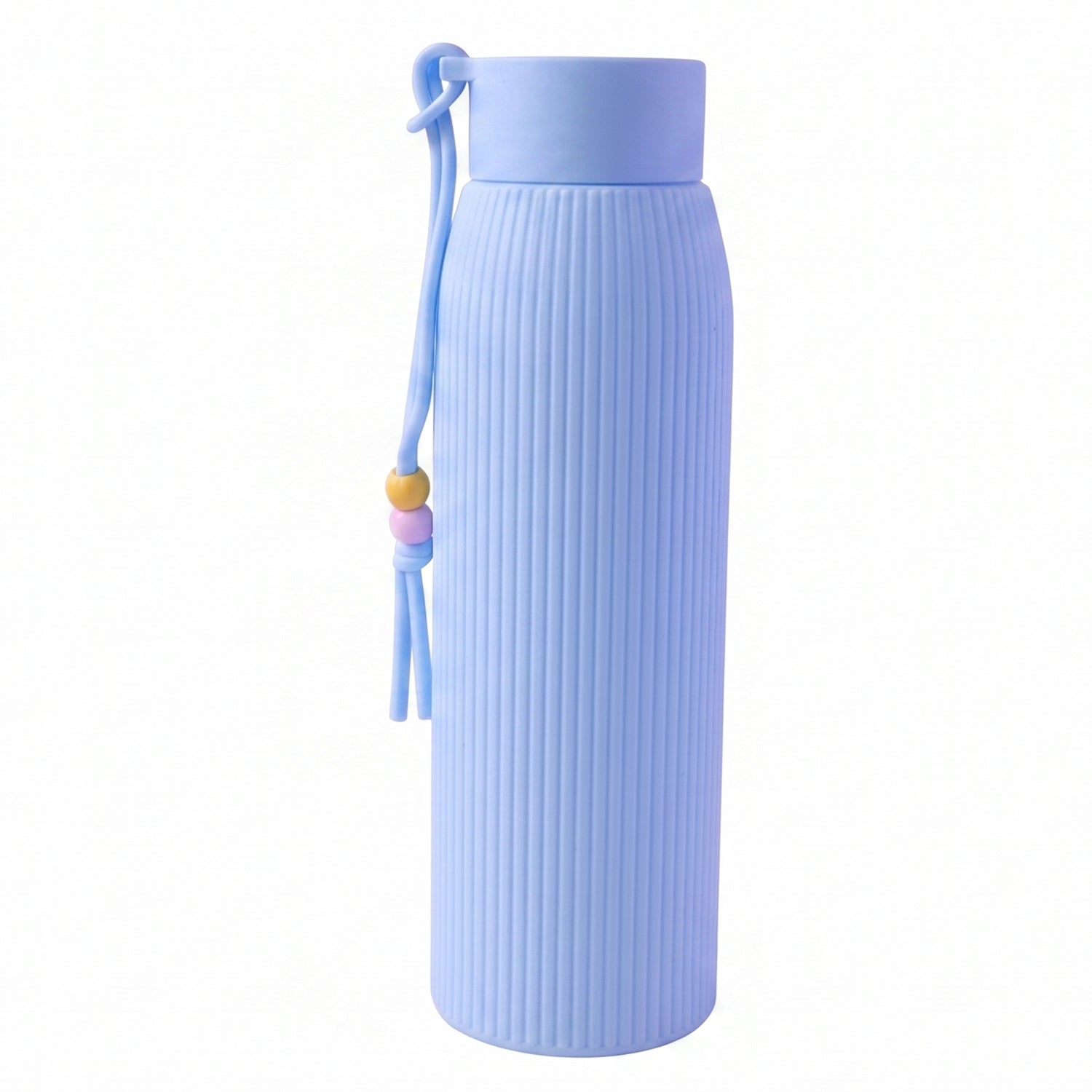 Wukusy premium textured glass water bottle, 300 ml, with a sleek design and durable glass construction for everyday hydration.