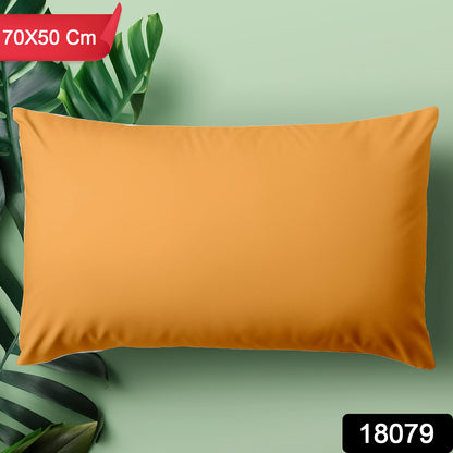Soft pillow cover for couch, 70x50 cm, Wukusy brand, featuring a smooth fabric design, suitable for home improvement and decor.