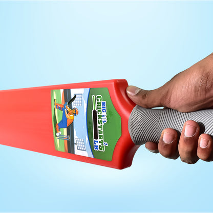 Plastic cricket bat for kids by Wukusy, showing a bright blue toy cricket bat ideal for children's outdoor play.