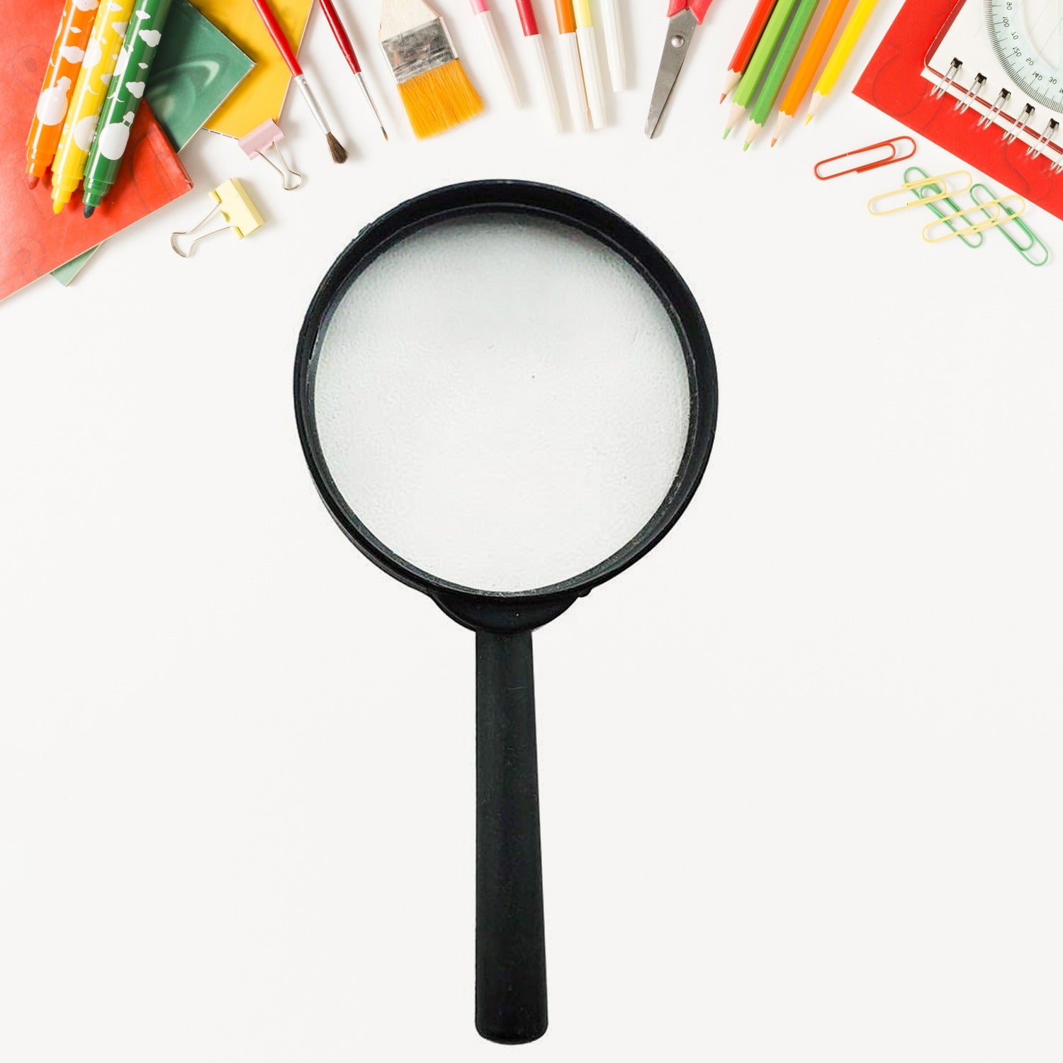 Wukusy 9144 magnifying glass set with 75mm and 50mm real glass lenses, breakage-proof, ideal for reading and home improvement.