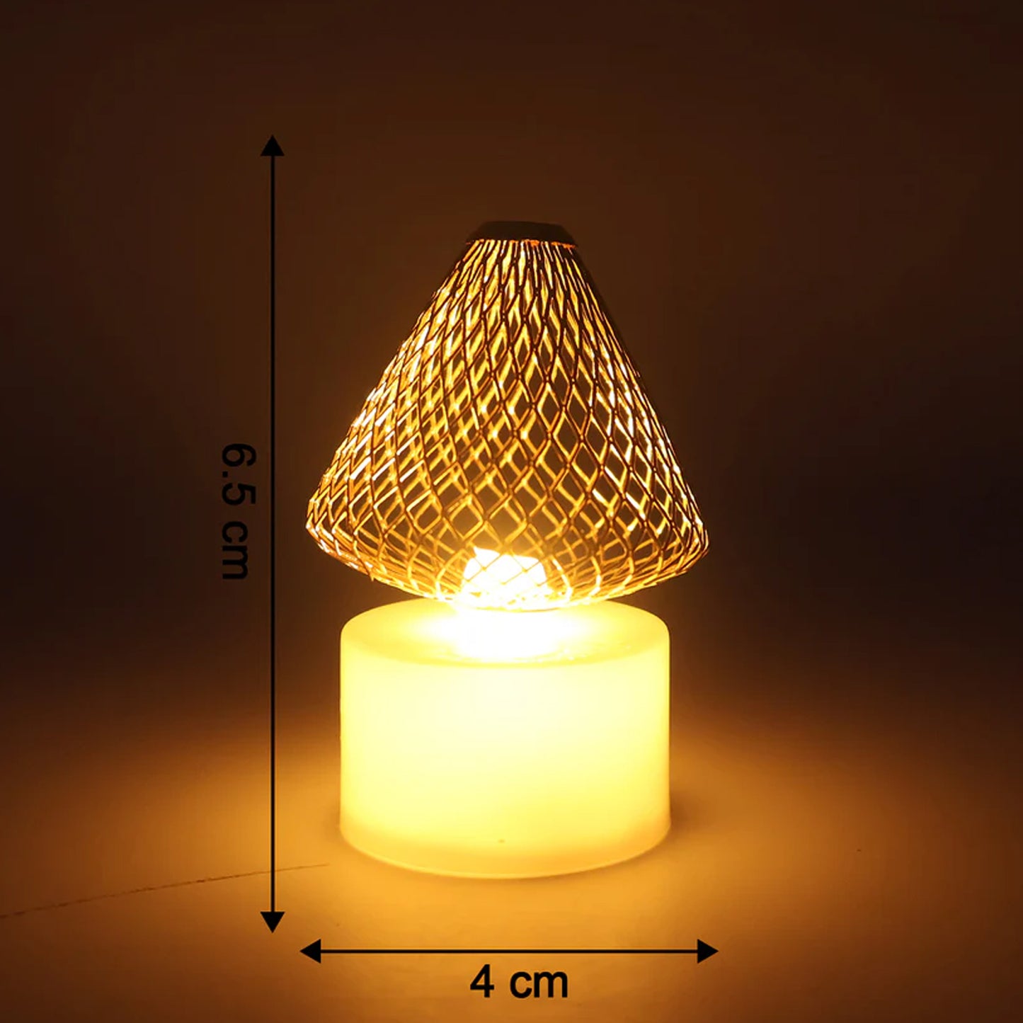 Set of four Wukusy premium LED flameless candle lights for home decor, flickering realistic candle flames without fire.