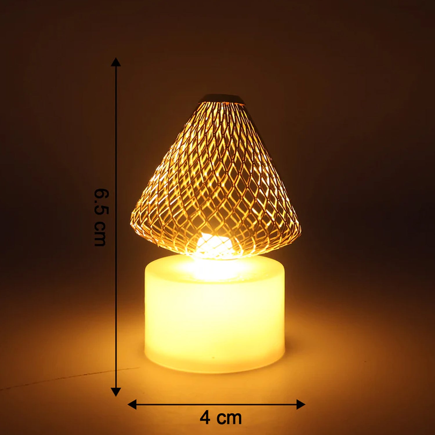 Set of four Wukusy premium LED flameless candle lights for home decor, flickering realistic candle flames without fire.