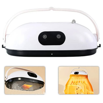 Wukusy portable clothes folding dryer in use, compact home and kitchen appliance for efficient garment drying.