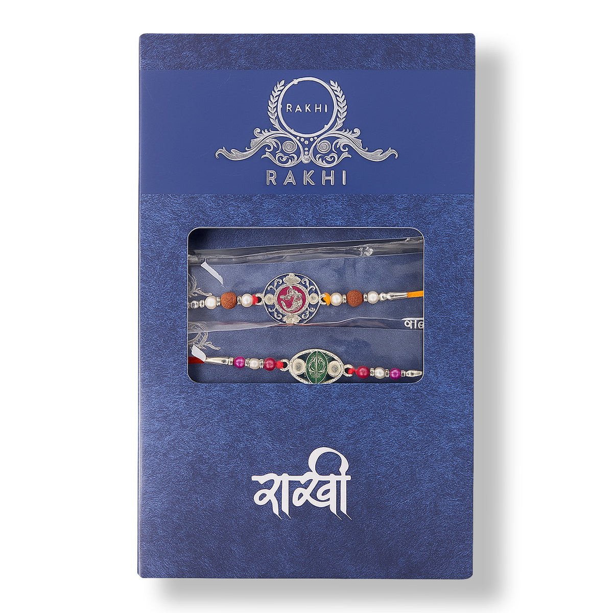 Elegant Wukusy Premium Designer Rakhi gift box featuring traditional and trendy designs for festive celebrations.