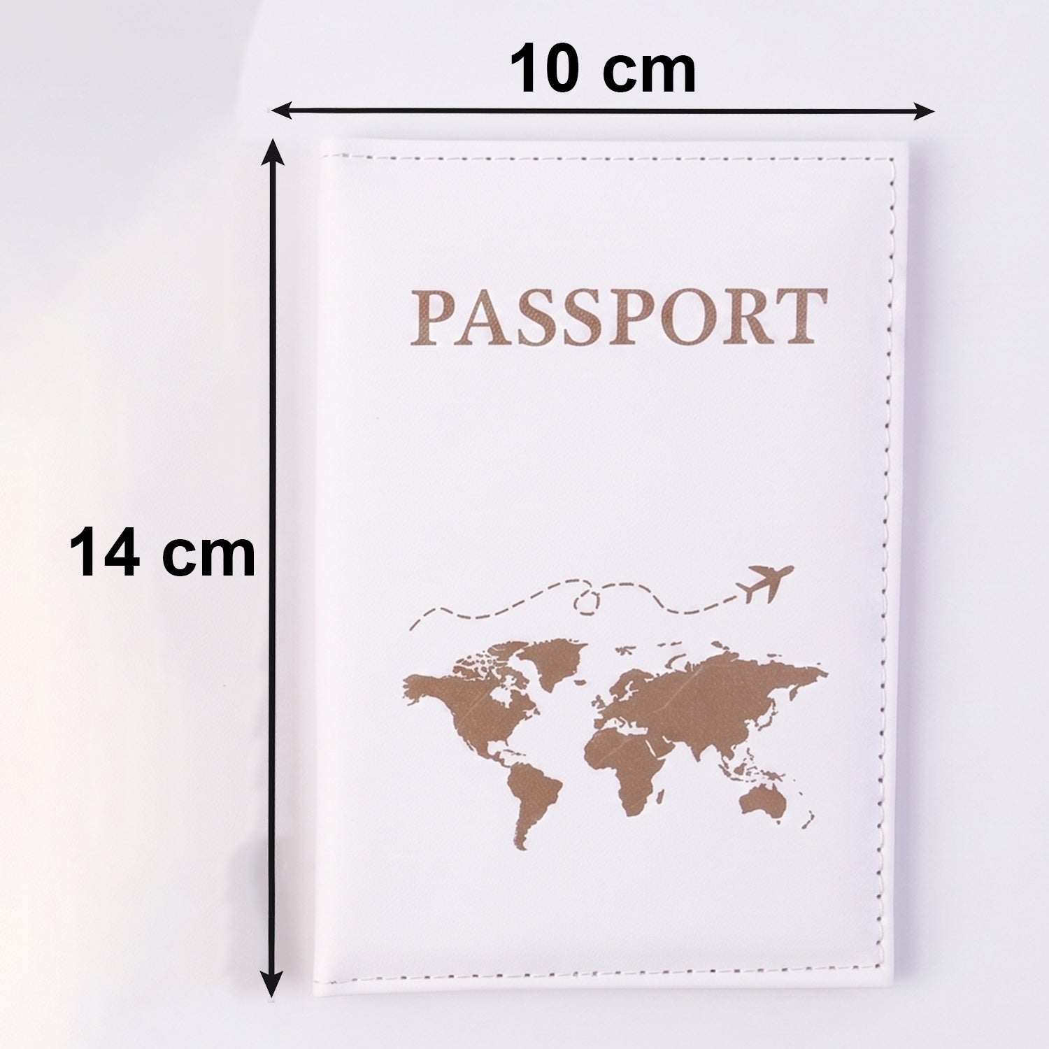 Wukusy mix design travel passport holder wallet with multiple compartments and a protective cover, ideal for organizing documents.