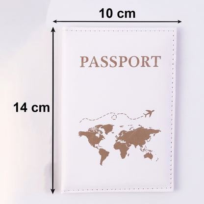 Wukusy mix design travel passport holder wallet with multiple compartments and a protective cover, ideal for organizing documents.