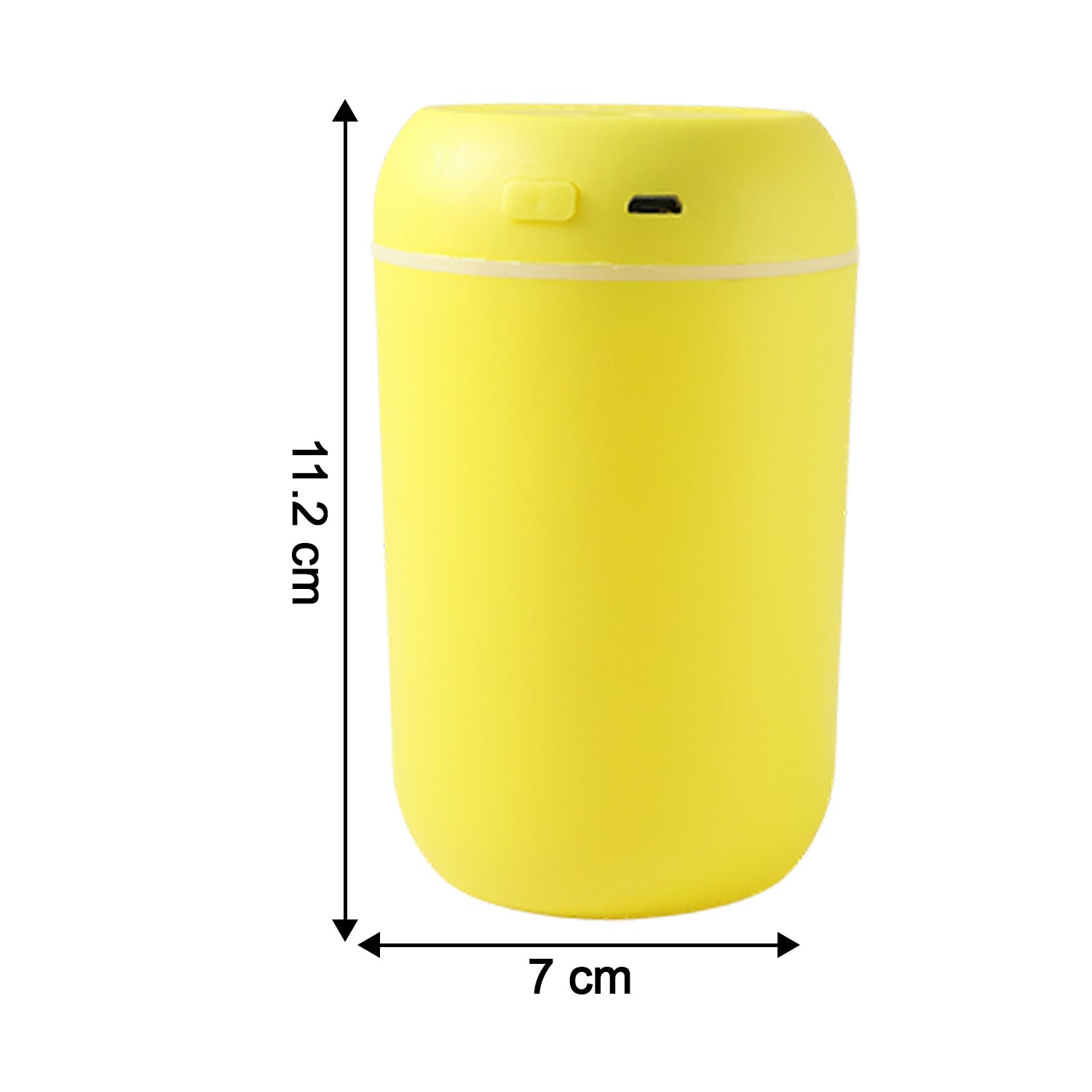 Wukusy portable USB mini air humidifier showing a compact, white device emitting a fine mist, designed for personal use.