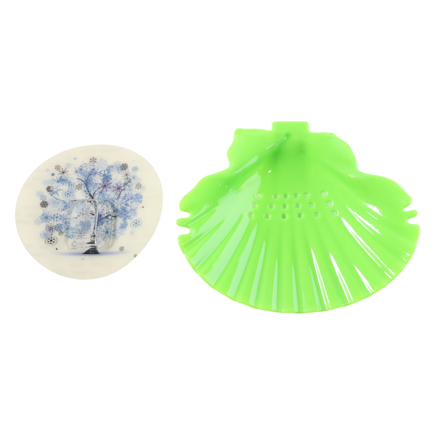 Wukusy premium self-adhesive wall-mounted soap holder tray for bathroom storage, shown attached to a wall.