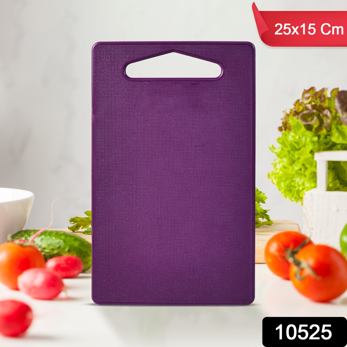 Wukusy Supermom Little Master unbreakable cutting board for kitchen use, durable plastic surface, ideal for food preparation.