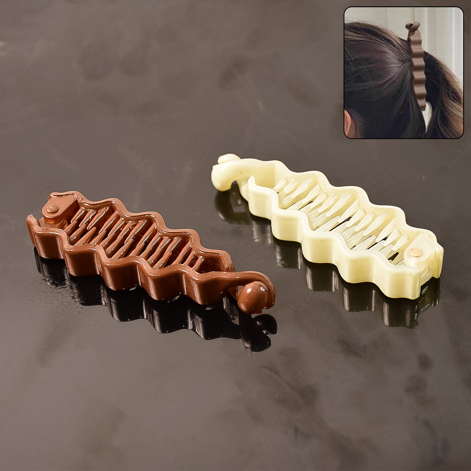 Wukusy plastic hair claw clip in mixed colors, strong and durable hair accessory for securing hair styles.