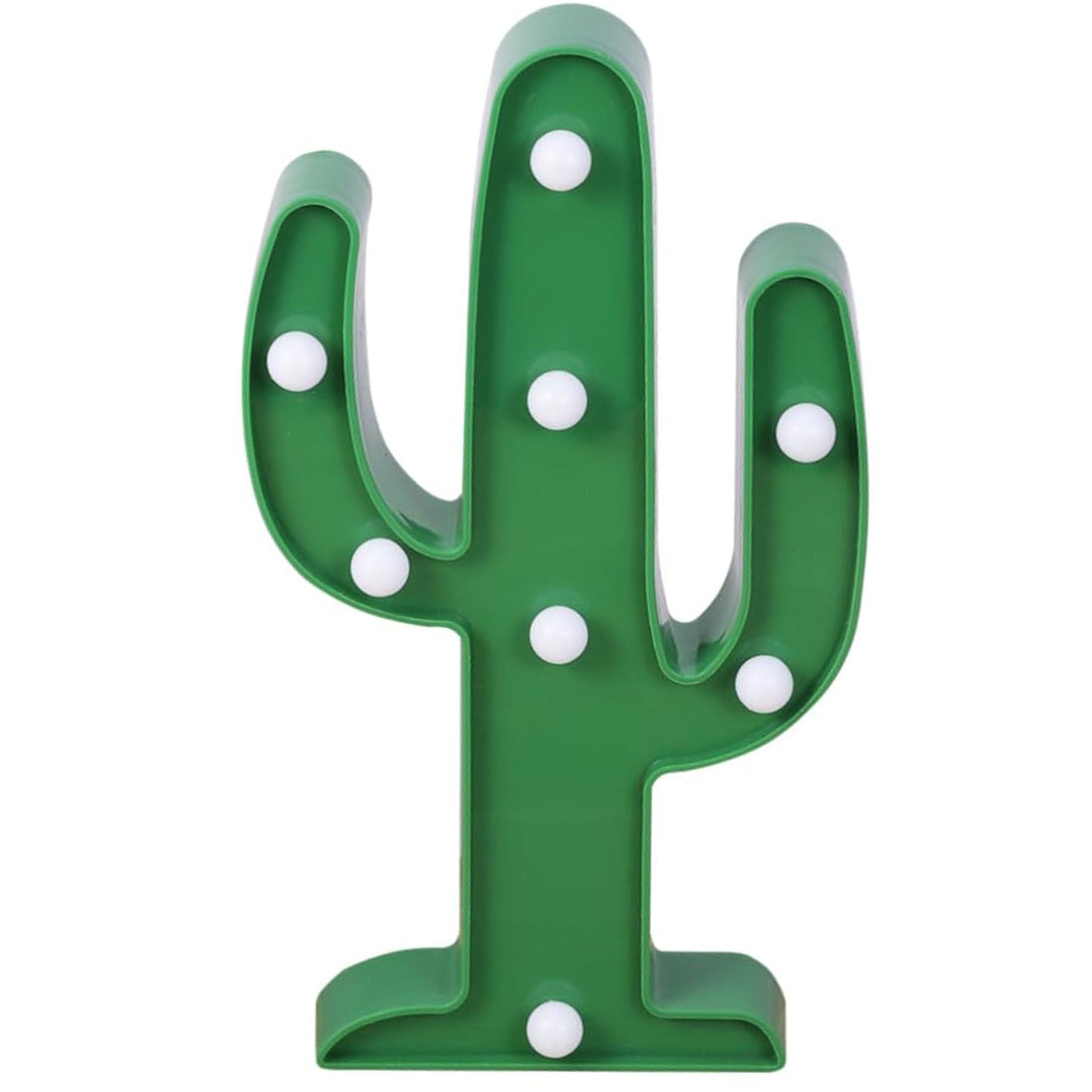 Wukusy LED cactus desk light on office table, battery not included, providing a playful and functional lighting solution.