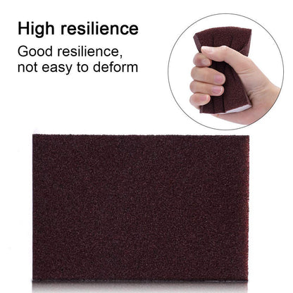 Wukusy multipurpose kitchen cleaning sponge scrub block, 10x7 cm, with textured surface for effective dish and surface cleaning.