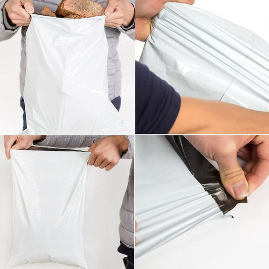 Wukusy tamper-proof courier bags, 6x6 inch size, pack of 100, durable security envelopes for parcel delivery.