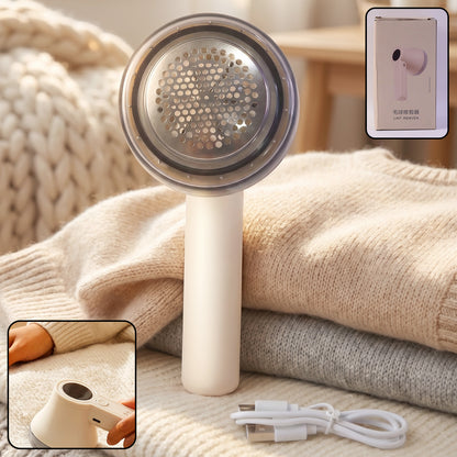 Wukusy rechargeable electric lint remover for clothes, sweaters, sofa, and blankets, with a fabric shaver design.