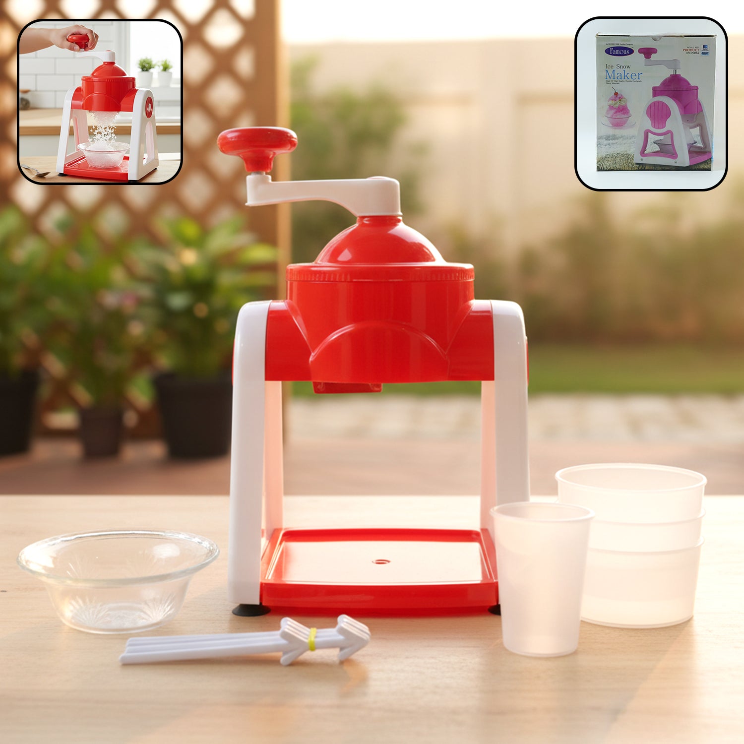 Red Wukusy manual gola maker for shoe lacing, featuring a compact, easy-to-use design for creating traditional gola patterns.