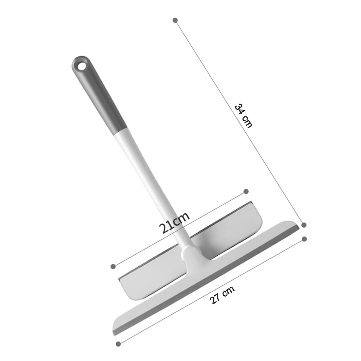 Wukusy 2-in-1 window glass cleaning wiper with microfiber pad for efficient home window cleaning.